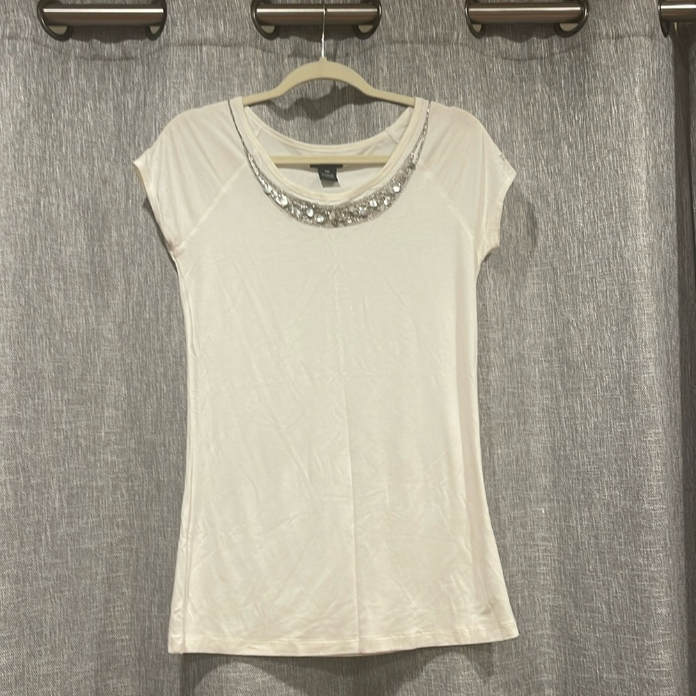 Women’s BCBG Maxazria Off White Blouse Pre-owned Size: PM